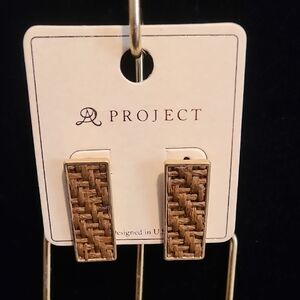 A Project Woven Brown Earrings